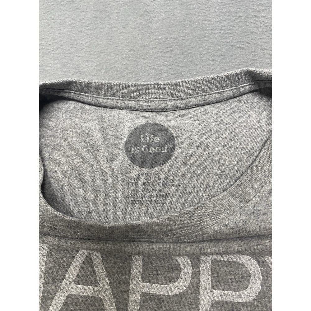 Life Is Good Classic Fit Tee Shirt "Happy Hour Stone Harbor" Unisex 2XL Gray - Picture 6 of 10